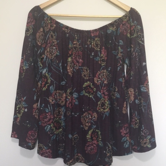 CALIFORNIA Moonrise off the shoulder rose shirt M - Picture 6 of 11